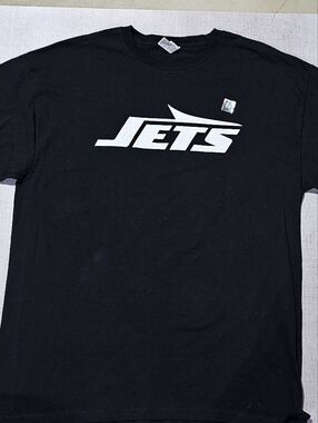 New York Jets T Shirt US Virgin Islands Graphic Tee NFL Black Size XL Rare
